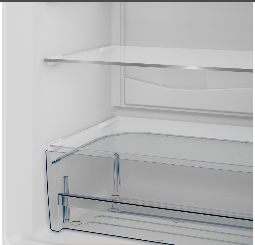 Defy 350L Bottom Freezer Fridge Satin Metallic DAC622