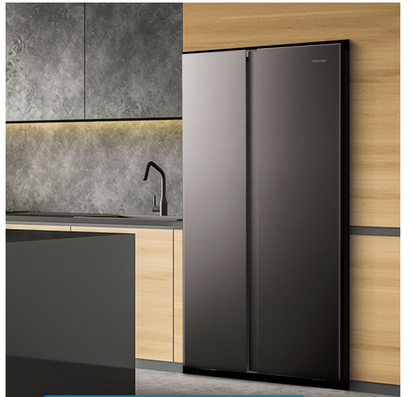 Hisense 508l Titanium Inox Side By Side Fridge H670sit-wd