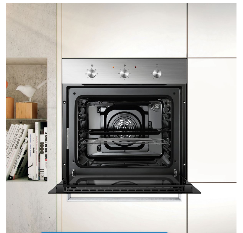 Hisense-600mm Eye Level Built in Oven-Stainless Steel