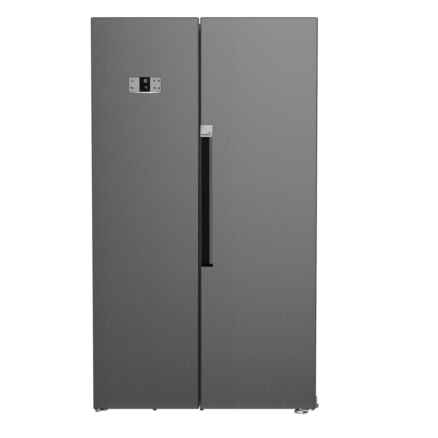 DFF538: Defy Inox Nature light Side by Side Fridge 618L DFF538