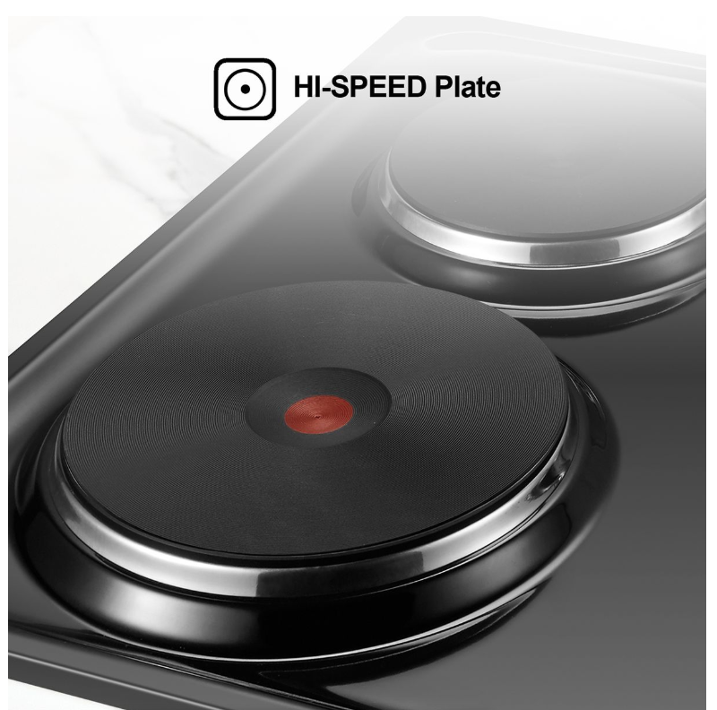 Hisense-600mm Undercounter Oven & Hob Set-Black