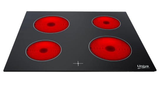 Univa 60cm Oven Ceran Hob Black U336CB-1