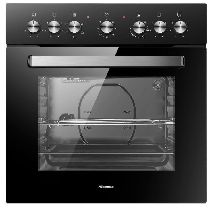 Hisense-600mm Undercounter Oven & Hob Set-Black