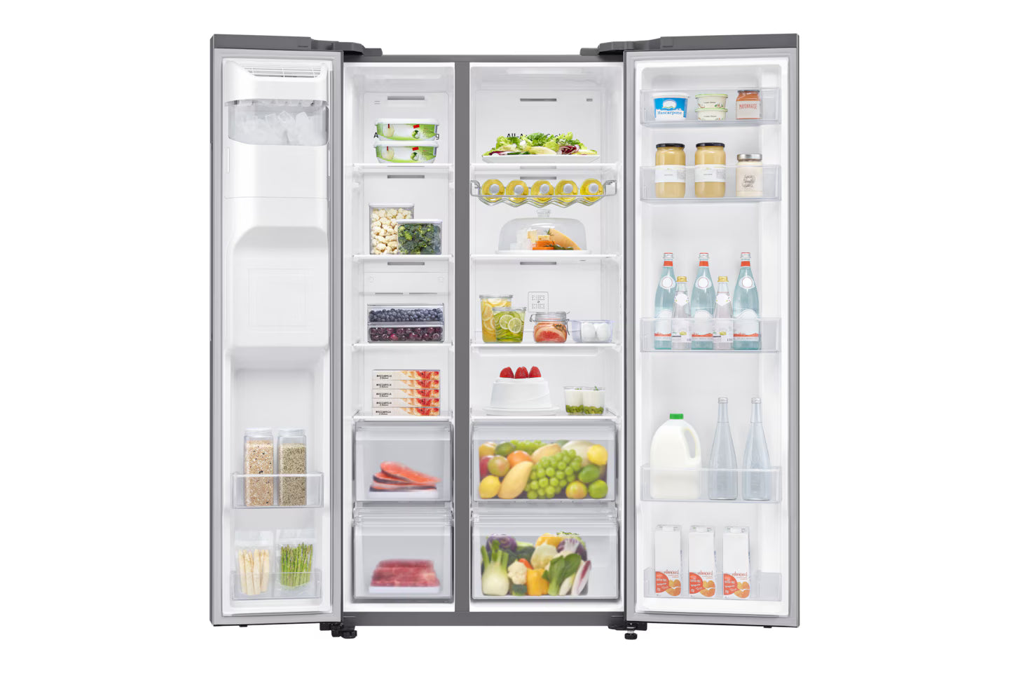 Samsung 510L Black Glass Side by Side Fridge – RS51K54F02A