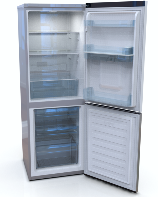 Defy 302L DAC639 Bottom Freezer Fridge Water Dispenser Frost Free Metallic
