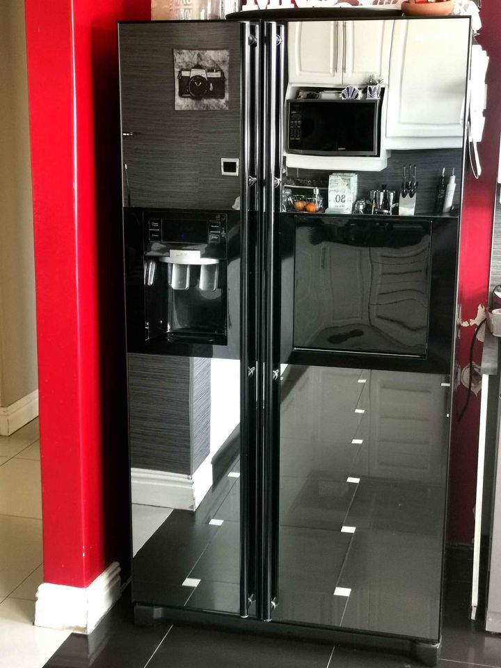 Samsung 510L Black Glass Side by Side Fridge – RS51K54F02A