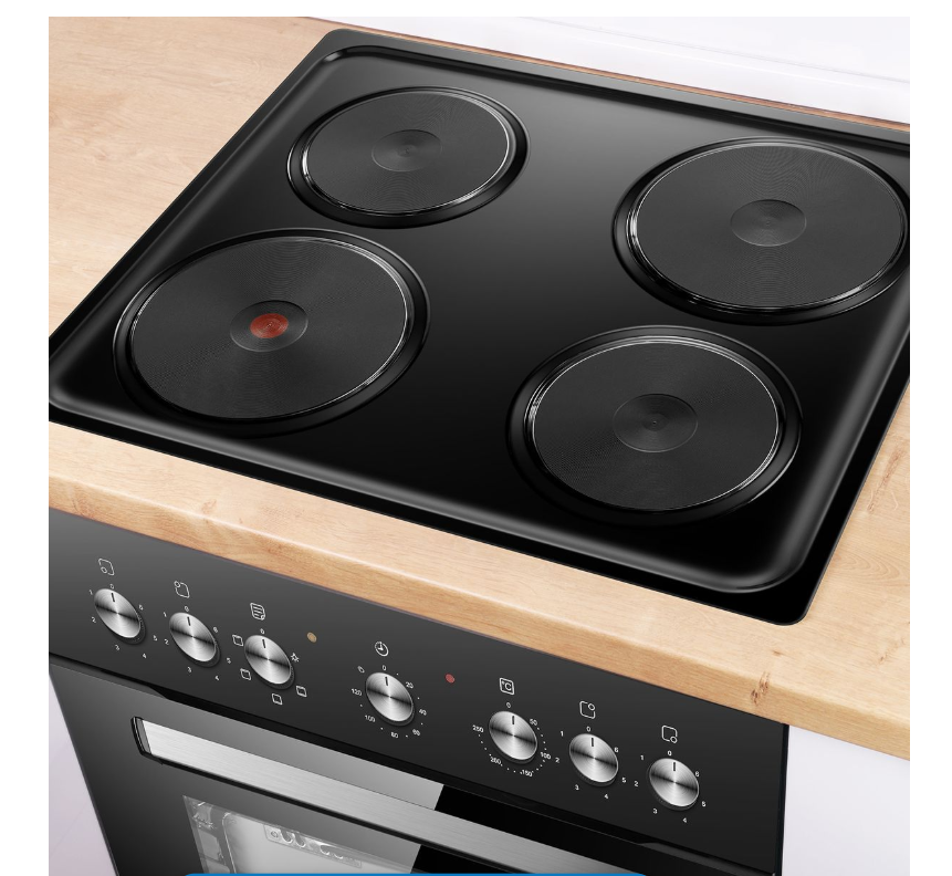 Hisense-600mm Undercounter Oven & Hob Set-Black