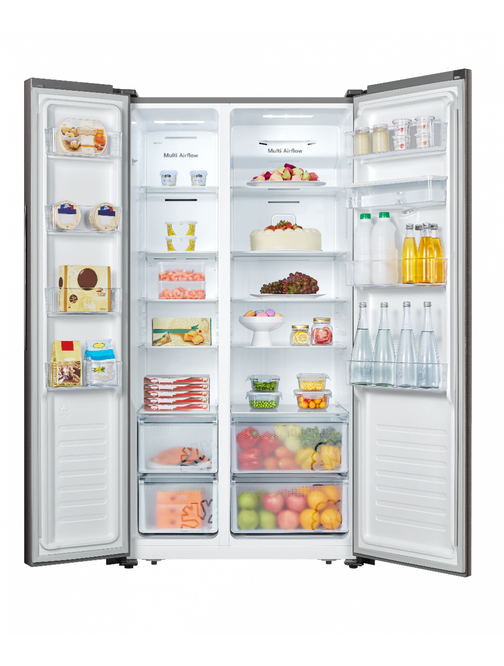 Hisense 508l Mirror Side By Side Fridge H670smib-wd