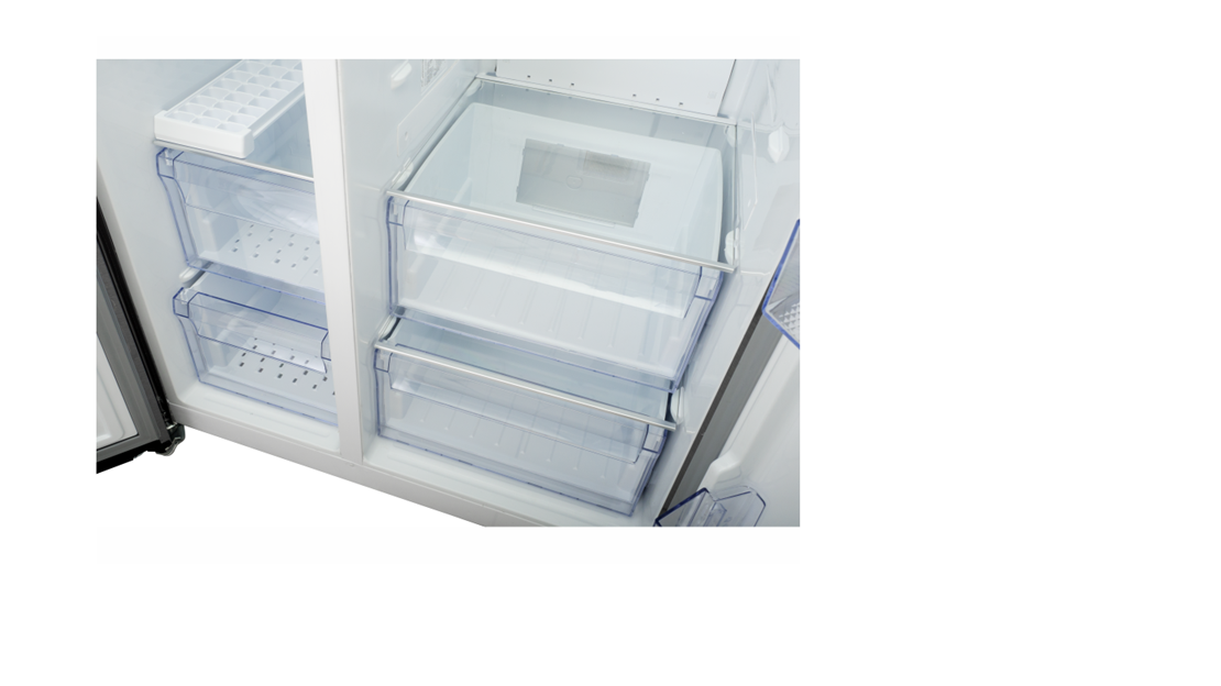 Defy DFF536 559L NatureLight Frost Free Side by Side Fridge Freezer